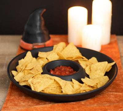 Halloween Ghost or Witch Hat Chip & Dip Platter