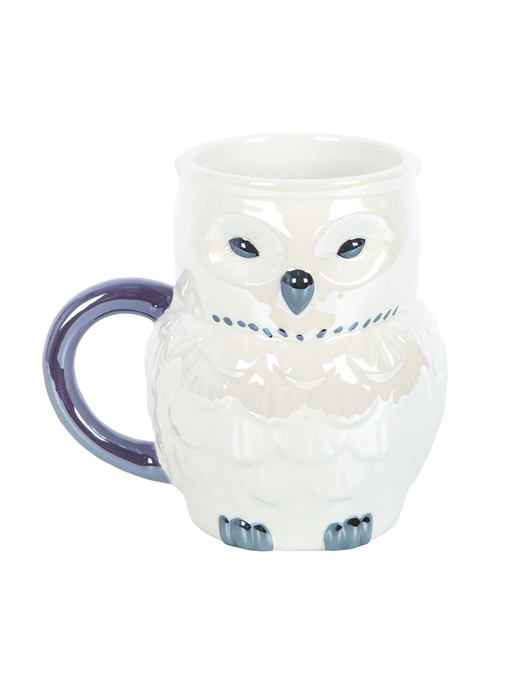 Iridescent Owl Shaped Mug