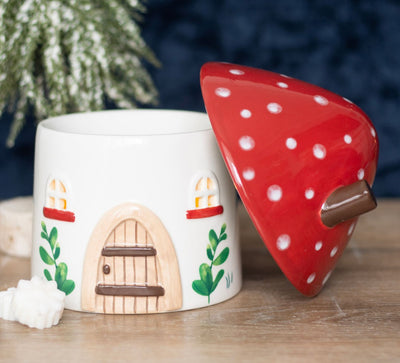 Mushroom House Tealight Burner