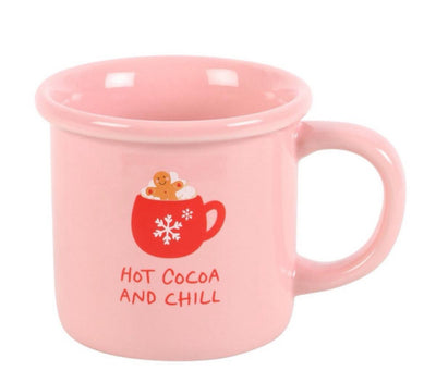 Pink Hot Cocoa & Chill Mug