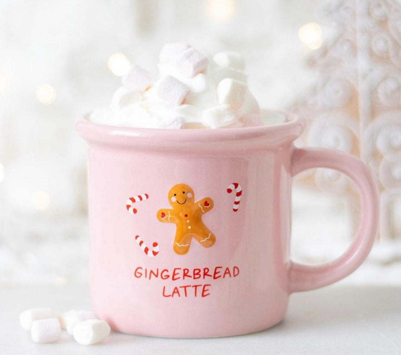 Pink Gingerbread Latte Mug