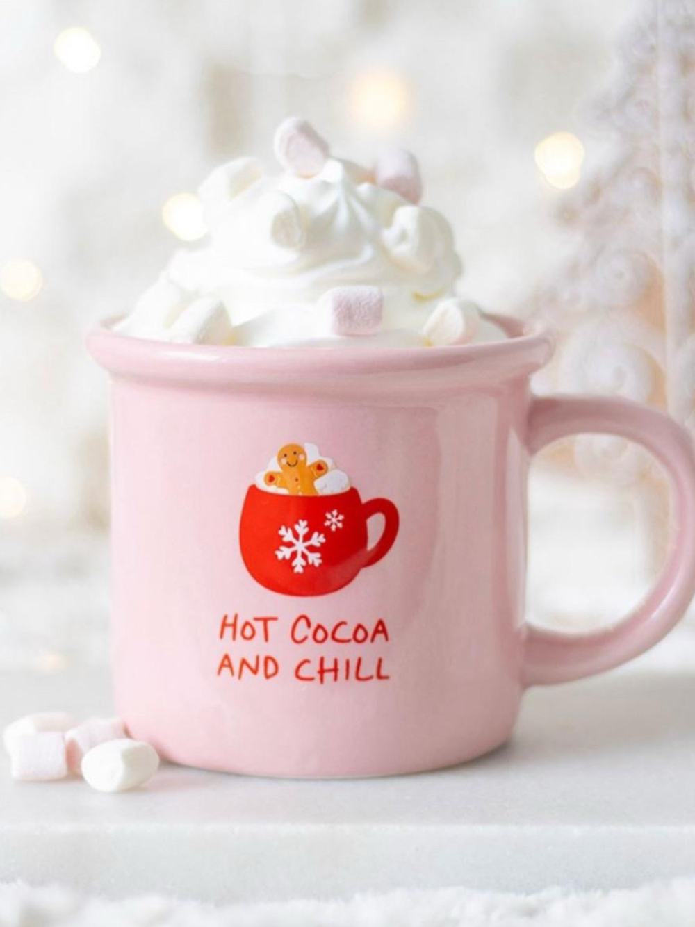 Pink Hot Cocoa & Chill Mug